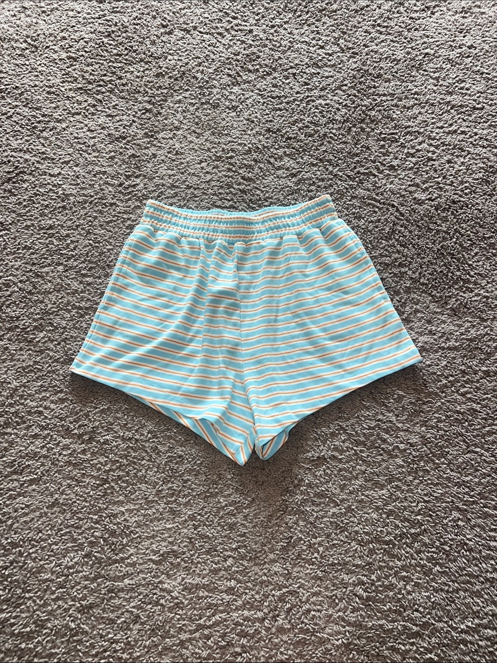 Daily drills bondi collection orange/blue striped shorts size M/L NWT